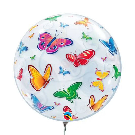 Globo Burbuja Mariposas Multicolor – 56 cm - Narosa Sweet Party Barcelona