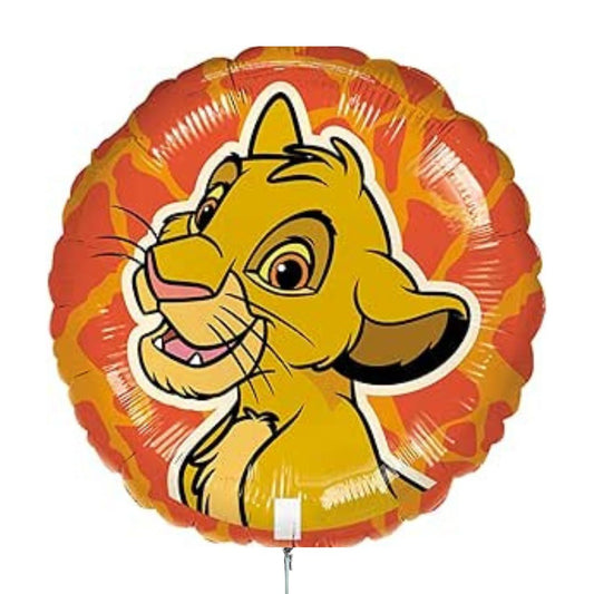Globo foil Simba ideal para fiestas temáticas.