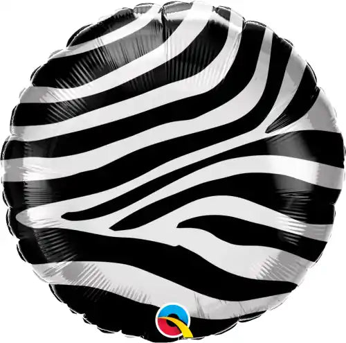 Globus Foil 18" Patró Ratlles de Zebra