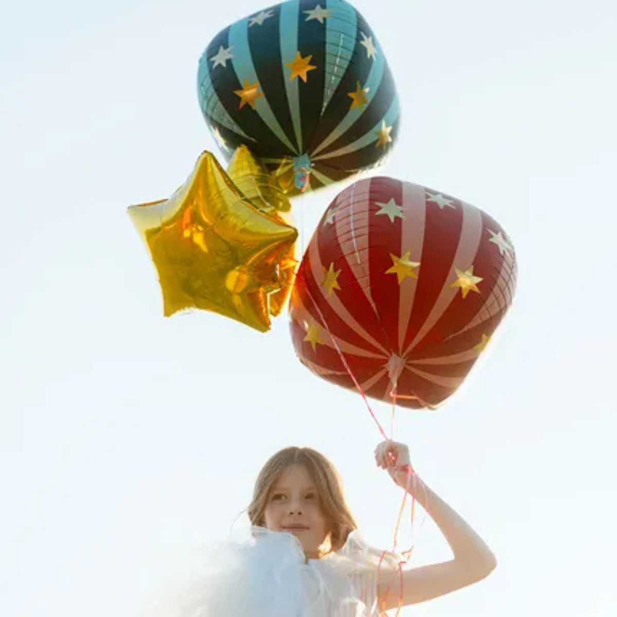 Decoración elegante con globos estrellados de 50 cm