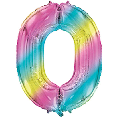 Globus Foil Números Degradé 72 cm (32) - Aire o Heli