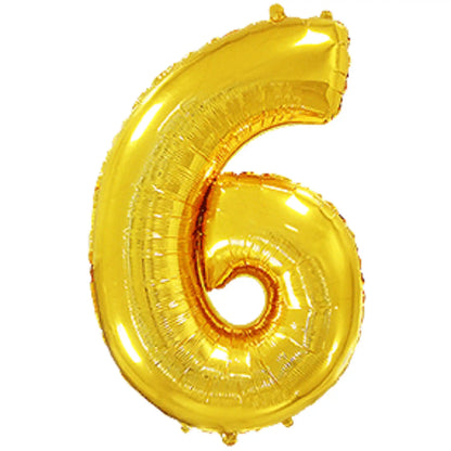 Globo Foil Números Dorado 72cm (32") - Aire o Helio - Narosa Sweet Party Barcelona