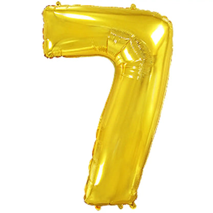 Globo Foil Números Dorado 72cm (32") - Aire o Helio - Narosa Sweet Party Barcelona