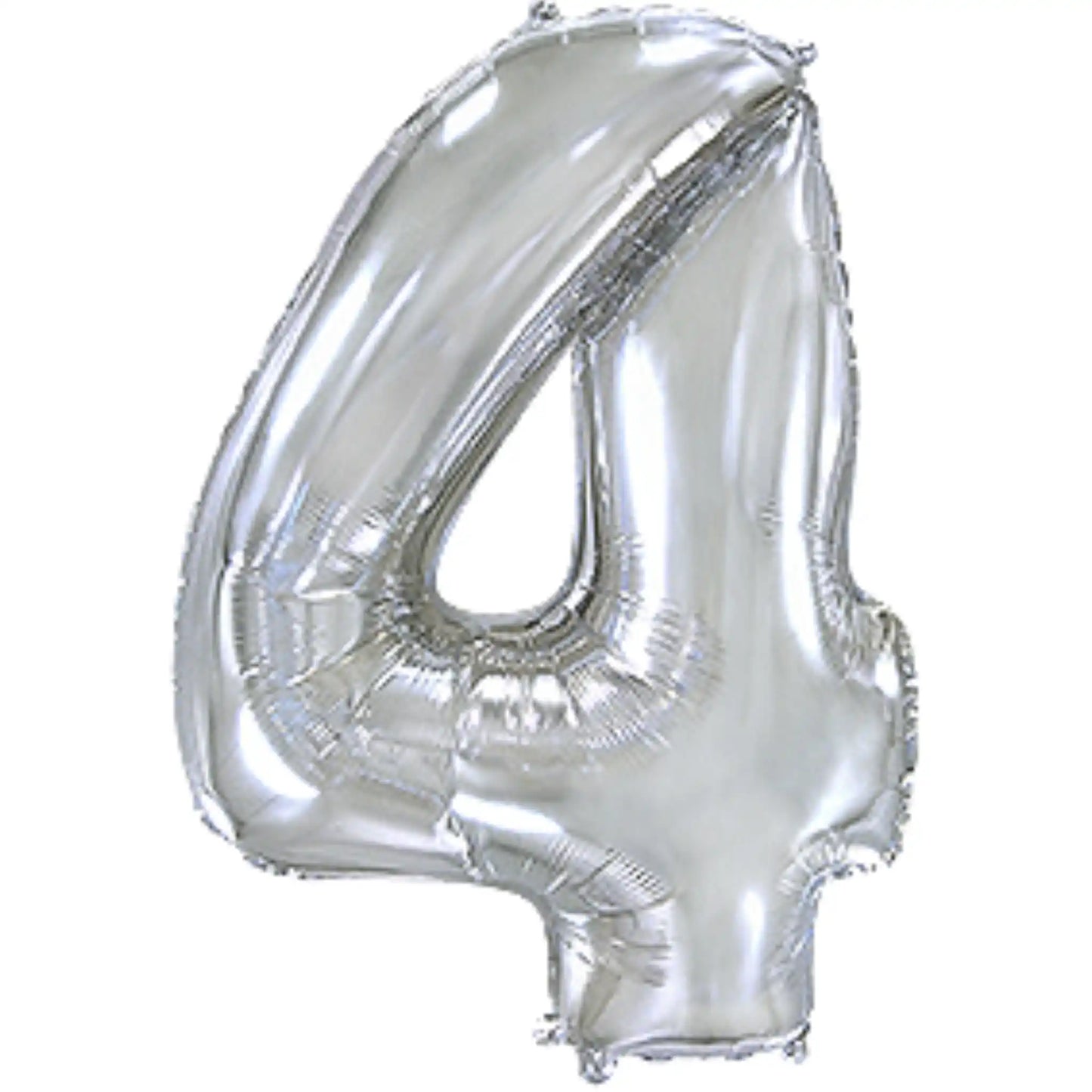 Globo Foil Números Plateado 72 cm - Aire o Helio