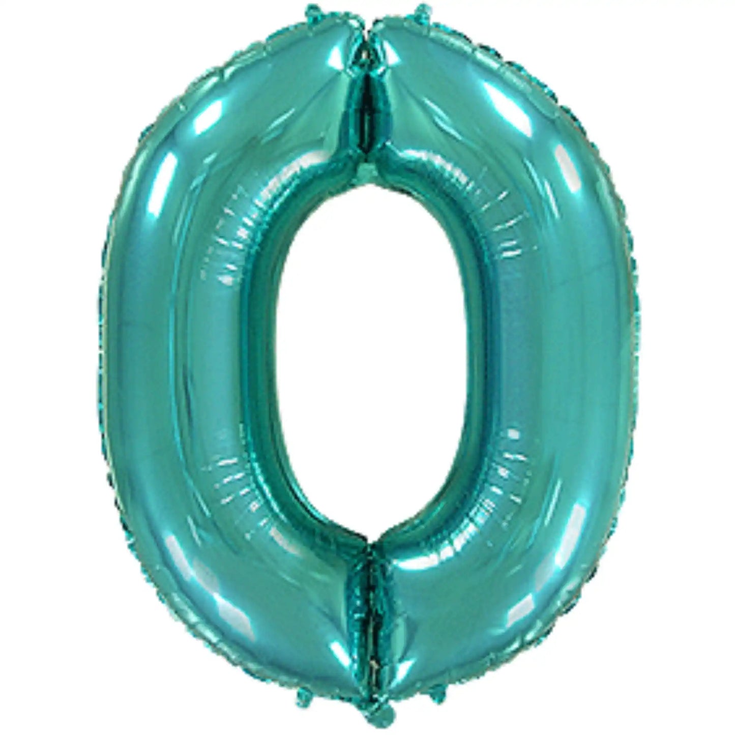 Globo Foil Números Turquesa 72cm (32") - Aire o Helio