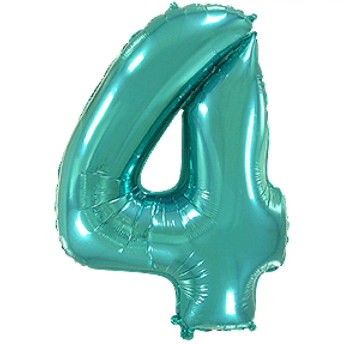 Globo Foil Números Turquesa 72cm (32") - Aire o Helio