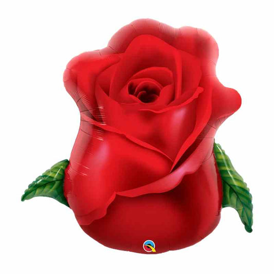 Globo Foil Rosa Roja Floreciendo 84cm – Aire o Helio