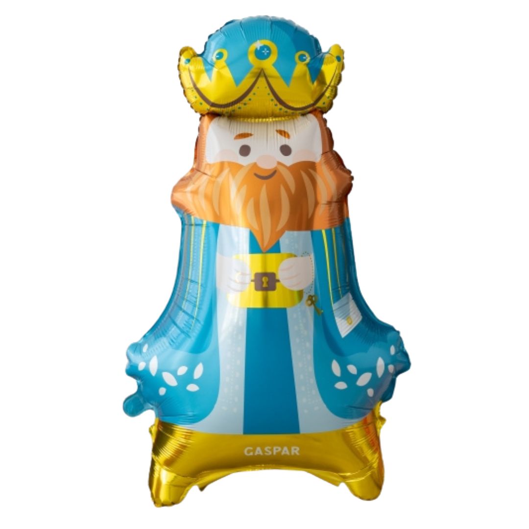 Globo de pie Rey Mago Gaspar 98 cm decorativo.