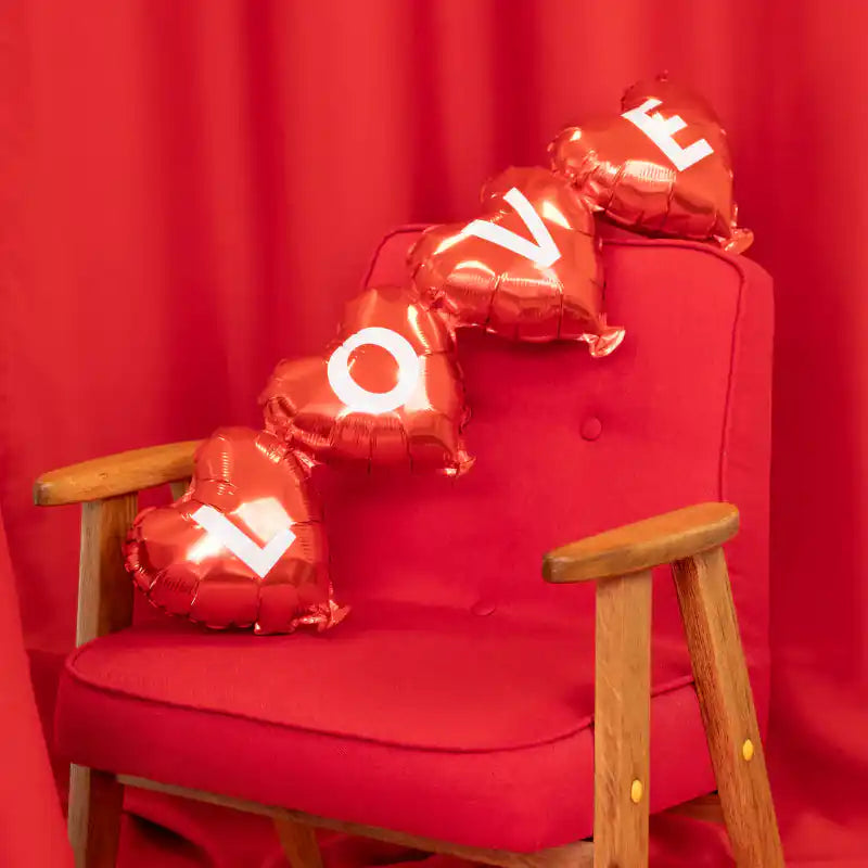 Guirnalda de Globos Corazones de Amor 101 x 27 cm - Narosa Sweet Party Barcelona