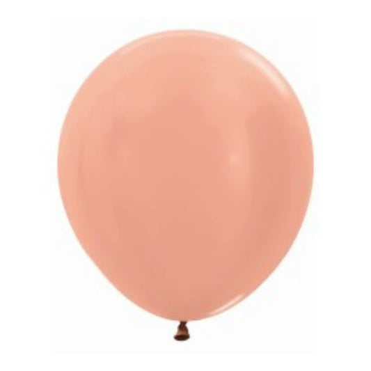 Globo Látex R18 Metal Rosa Dorado 45 cm - Pack de 15 - Narosa Sweet Party Barcelona