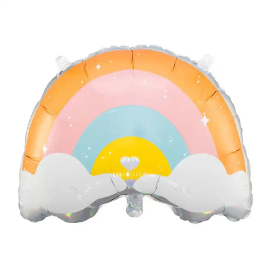 Globo Metálico Arcoíris 55x40 cm - Colores Mixtos, Acabado Mate - Narosa Sweet Party Barcelona