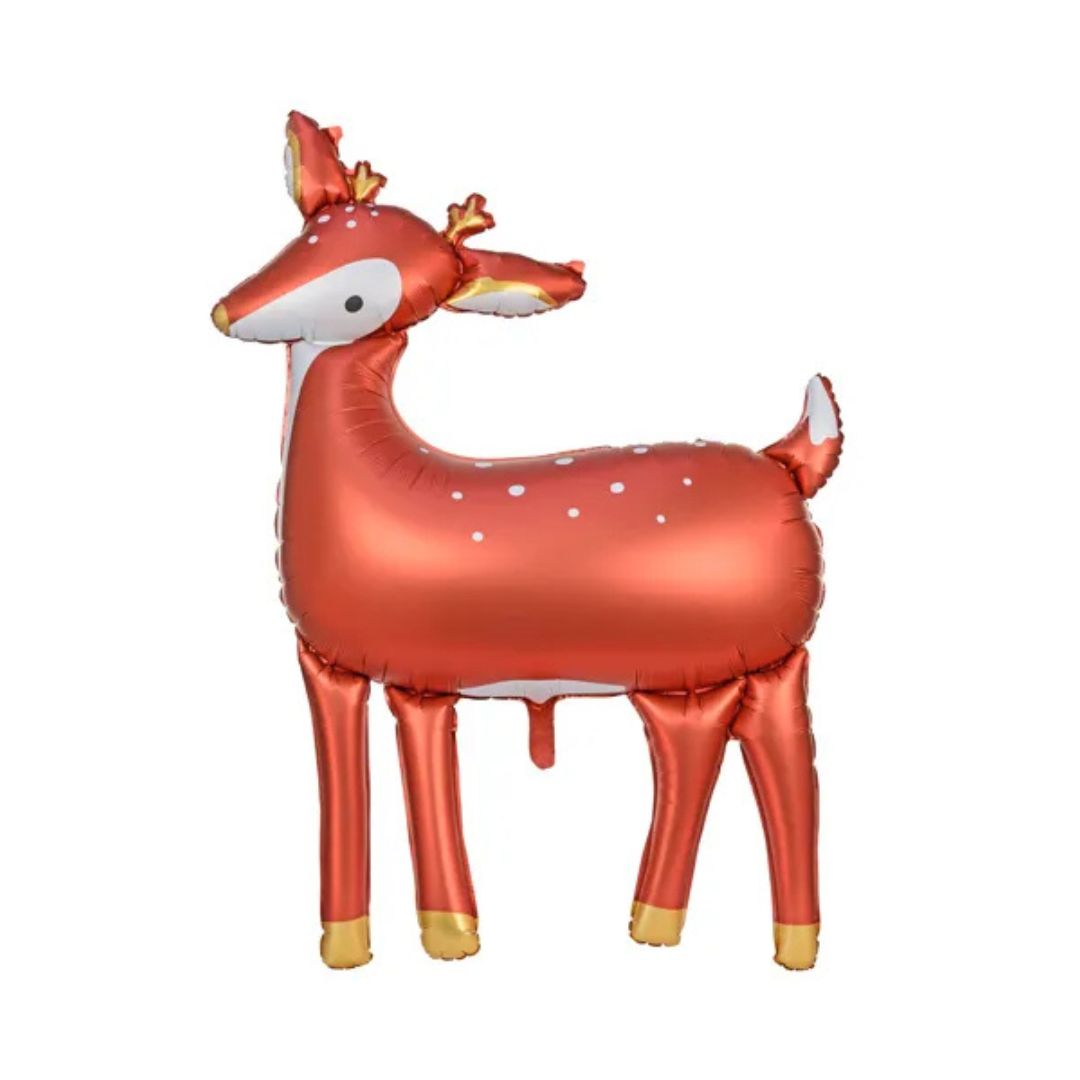 Deer Foil Balloon 80x105 cm - Mixed Colors, Matte Finish