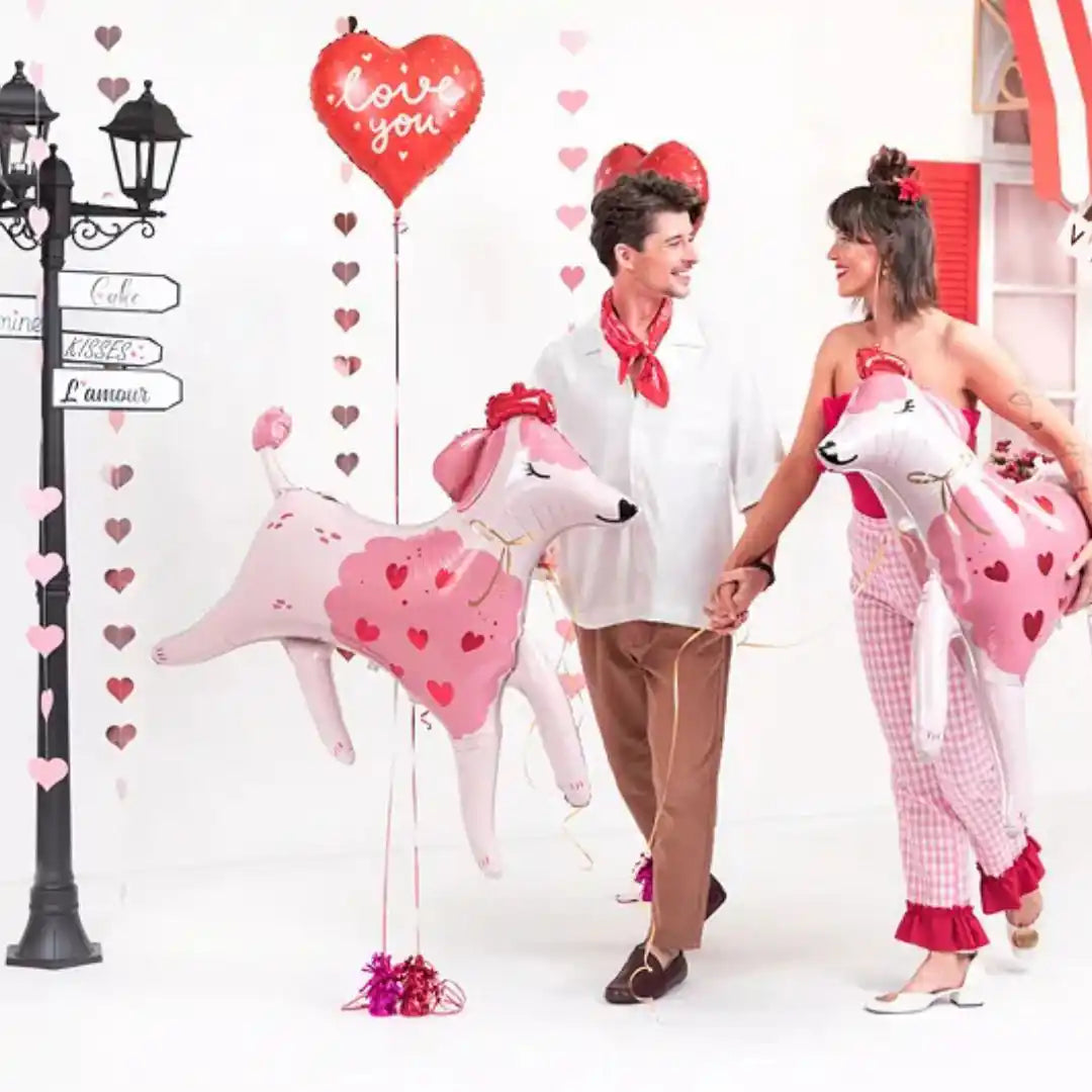 Globo Metálico Corazón I Love You 35 cm - Colores Mixtos, Aire o Helio - Narosa Sweet Party Barcelona