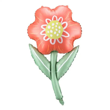 Globo Metálico Flor 53x96 cm - Apto para Helio o Aire