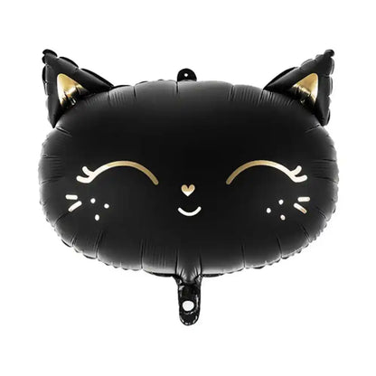 Globo Metálico Gato Negro 48x36 cm con acabado Mate - Apto para Aire y Helio - Narosa Sweet Party Barcelona