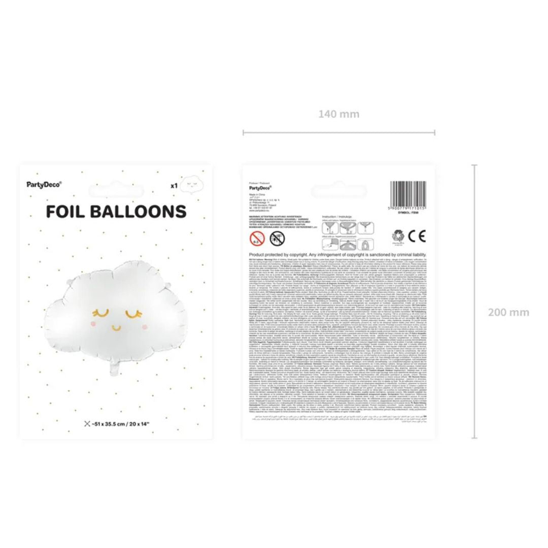 White Matte Cloud Balloon