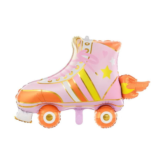 Metallic Roller Skate Balloon 74x51 cm - Mixed Colors, Glossy