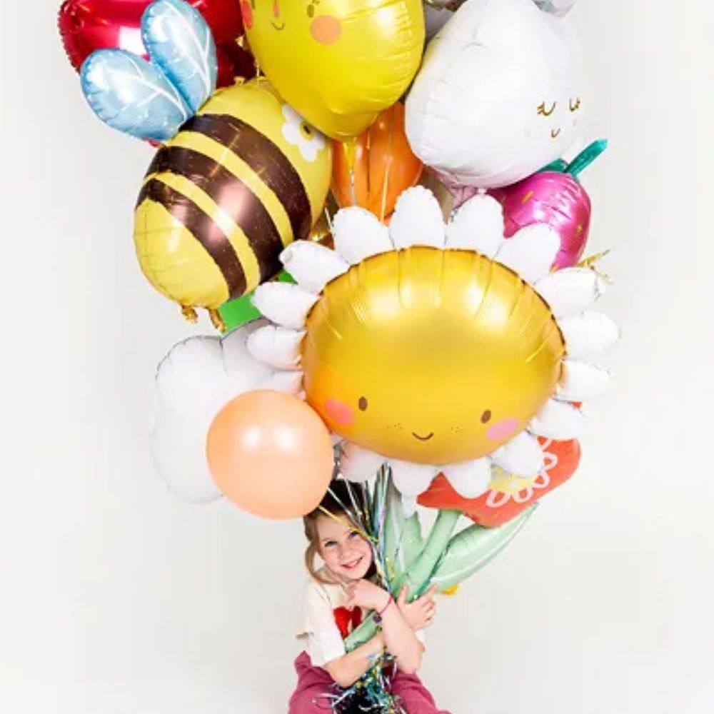 Metallic Sun Balloon 90 cm - Suitable for Air and Helium