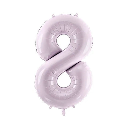 Globo Foil Número Lila 72 cm - Apto para Aire y Helio