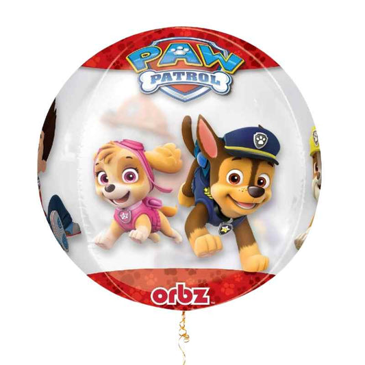 Globo orbz Patrulla Canina Chase y Marshall metalizado