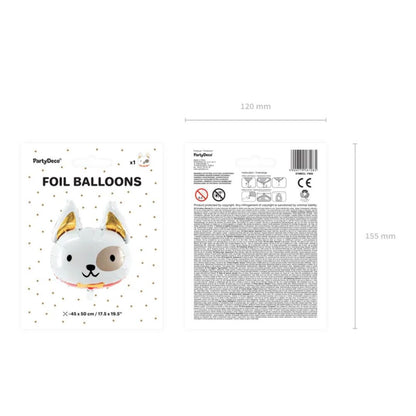 Globo de Aluminio Perro 45x50 cm – Aire o Helio