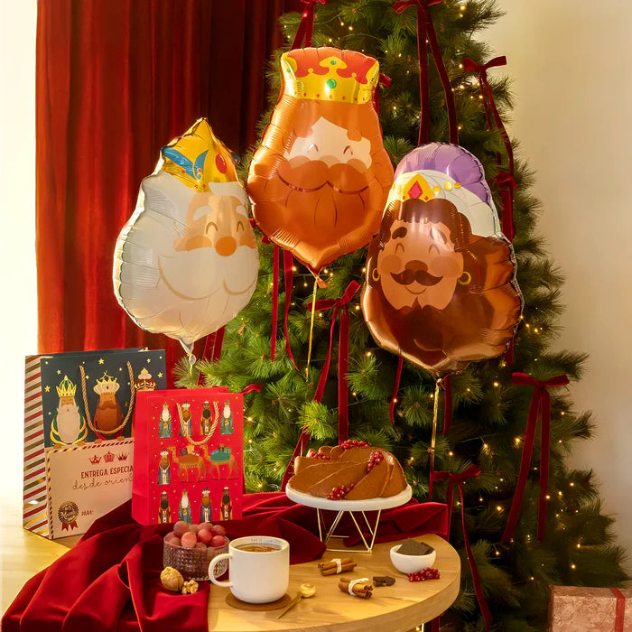 Pack de 3 Globos Reyes Magos - 50 x 40 cm