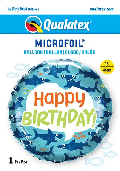 Globo de Aluminio Tiburones Divertidos - Narosa Sweet Party Barcelona