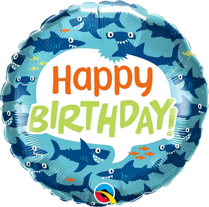 Globo de Aluminio Tiburones Divertidos - Narosa Sweet Party Barcelona
