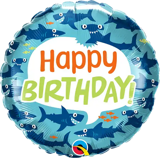 Globo de Aluminio Tiburones Divertidos - Narosa Sweet Party Barcelona