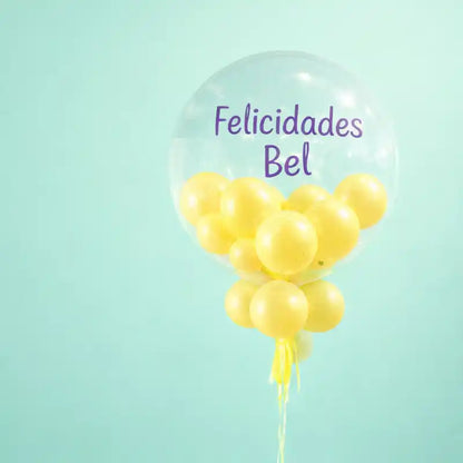 Globo Bubble 24" Deco Transparente | Apto Aire y Helio - Narosa Sweet Party Barcelona