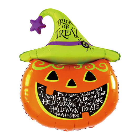 Globo Halloween 61x91 cm calabaza naranja gigante