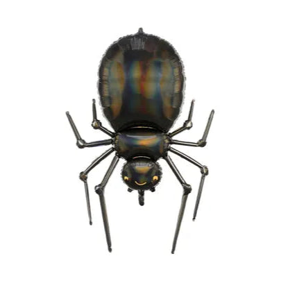 Globo araña negra con detalles dorados 101 cm.