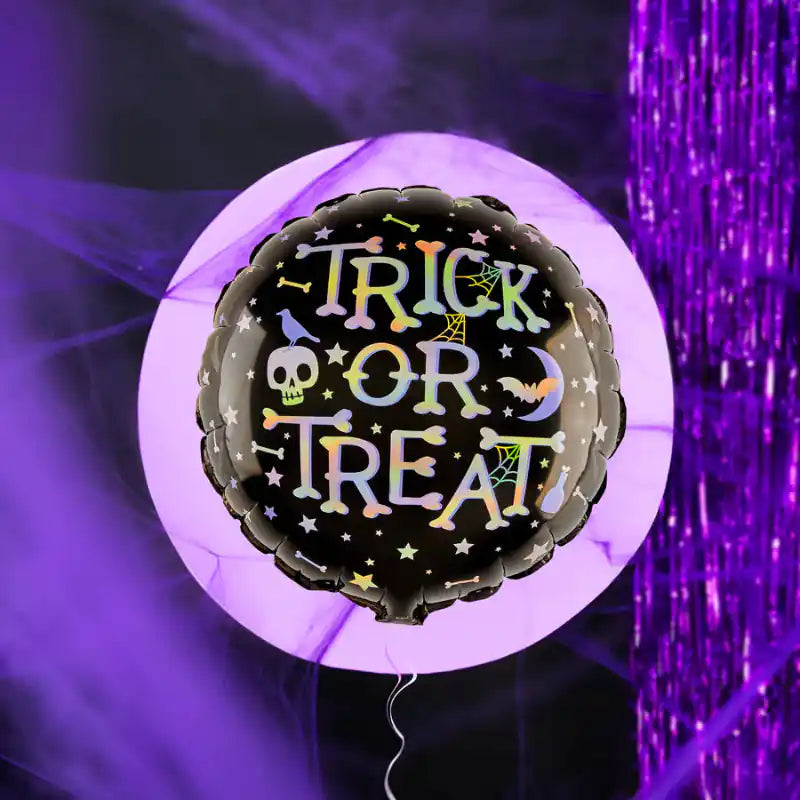 Globo de aluminio Halloween "Truco o trato" 45 cm - Narosa Sweet Party Barcelona