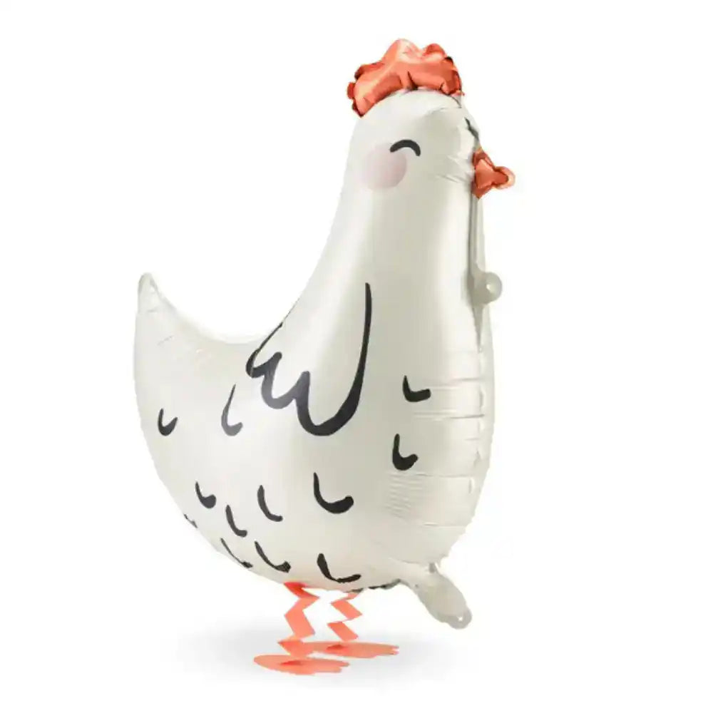 Globo Metálico Gallina 48x60 cm - Apto para Helio y Aire - Narosa Sweet Party Barcelona