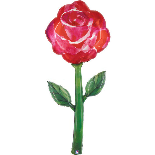 Globo Metálico Rosa Acuarela 63x163 cm - Apto para Aire o Helio