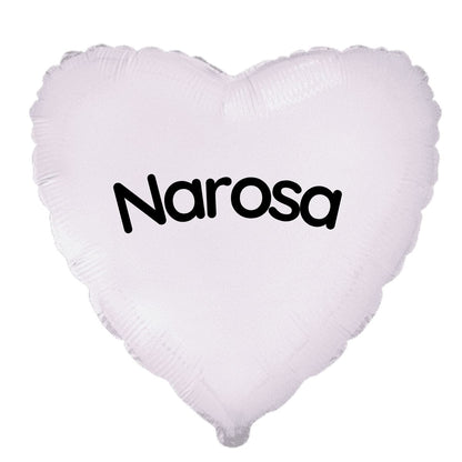 Globo Helio Personalizado con Nombre o Mensaje - Globo Forma de Corazón o Estrella