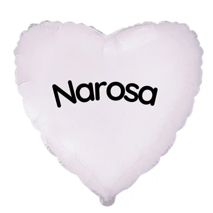 Globo con Nombre o Mensaje -  Corazón o Estrella