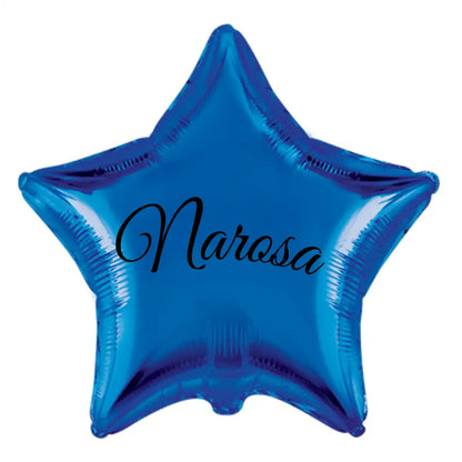 Globo Helio Personalizado con Nombre o Mensaje - Globo Forma de Corazón o Estrella