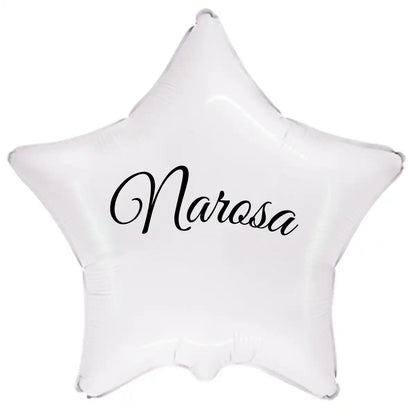 Globo con Nombre o Mensaje -  Corazón o Estrella