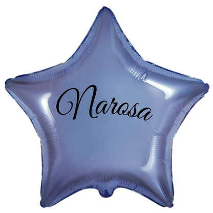 Globo Helio Personalizado con Nombre o Mensaje - Globo Forma de Corazón o Estrella