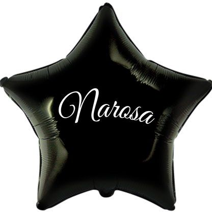 Globo Helio Personalizado con Nombre o Mensaje - Globo Forma de Corazón o Estrella