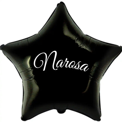 Globo con Nombre o Mensaje -  Corazón o Estrella