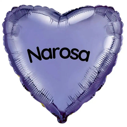 Globo con Nombre o Mensaje -  Corazón o Estrella