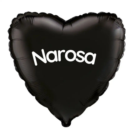 Globo Helio Personalizado con Nombre o Mensaje - Globo Forma de Corazón o Estrella