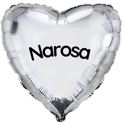 Globo Helio Personalizado con Nombre o Mensaje - Globo Forma de Corazón o Estrella