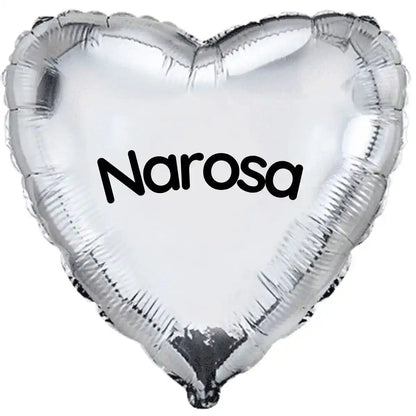 Globo con Nombre o Mensaje -  Corazón o Estrella