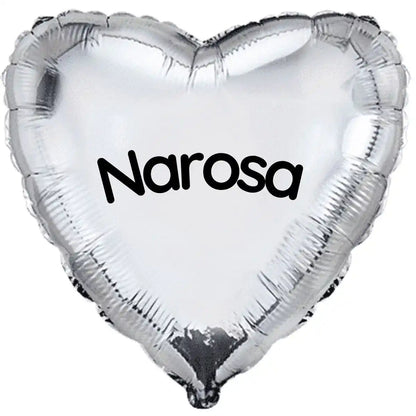 Globo con Nombre o Mensaje -  Corazón o Estrella