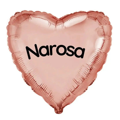 Globo con Nombre o Mensaje -  Corazón o Estrella