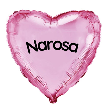 Globo Helio Personalizado con Nombre o Mensaje - Globo Forma de Corazón o Estrella