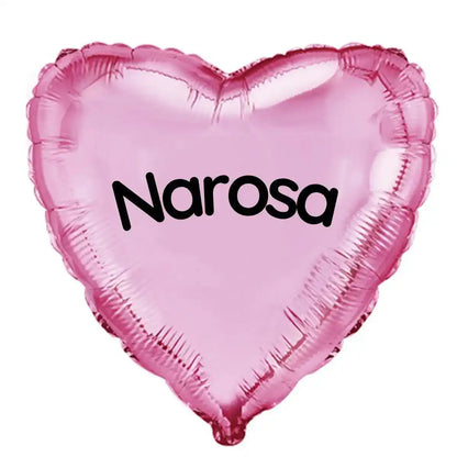 Globo con Nombre o Mensaje -  Corazón o Estrella